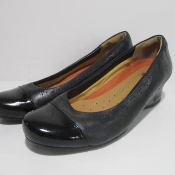 *Clarks Black Unstructured Midnight Blue Slip-On - Picture 3 of 9